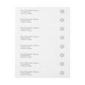 ホタテ貝 ラップアラウンドラベル (シート)