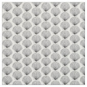 ホタテ貝(白黒) ファブリック (見本)