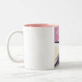 ホタム山、アルプビクトリアンスのスキーポスター。 ツートーンマグカップ (左)