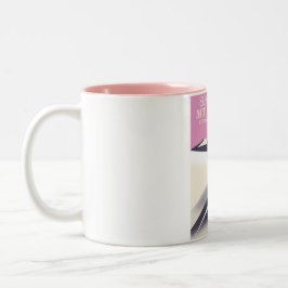 ホタム山、アルプビクトリアンスのスキーポスター。 ツートーンマグカップ