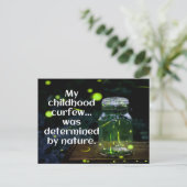 ホタルが私の門限のはがきを決めた ポストカード (スタンド正面)