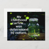 ホタルが私の門限のはがきを決めた ポストカード (正面/裏面)