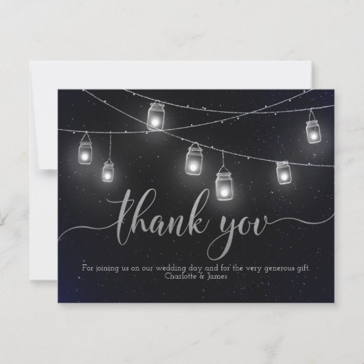 ホタルとメイスンジャイルライツナイトスカイサンキュー サンキューカード (正面)