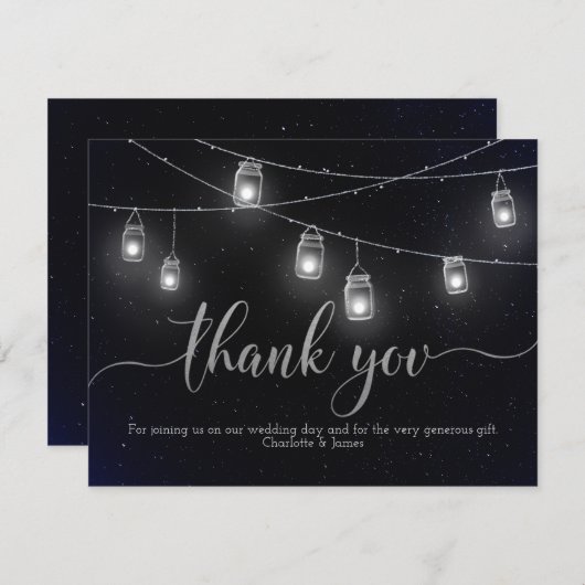 ホタルとメイスンジャイルライツナイトスカイサンキュー サンキューカード (正面/裏面)