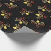 ホタルと夜白熱［赤熱］光を放つの時間 ラッピングペーパー (角)