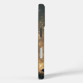 ホタルのアートワークで魅了された黒猫 Case-Mate iPhoneケース (裏面 / 右)