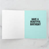 ホタルのグリズリーベア誕生日カード4フレーミング サンキューカード (内部)