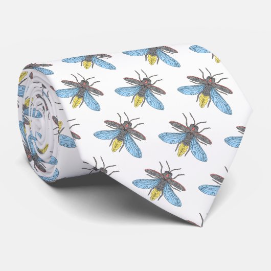 ホタルのネクタイ（白） ネクタイ (ロール)