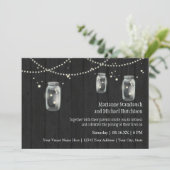 ホタルのメイスン素朴ジャカントリーナイトウェディング 招待状 (スタンド正面)