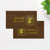 ホタルのメイスン結婚ジャーつるラベル (デスク)