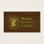 ホタルのメイスン結婚ジャーつるラベル (裏面)