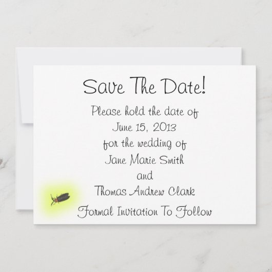 ホタルのメイスン・ジャーがデートを救う セーブザデート (裏面)