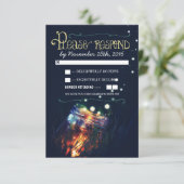 ホタルのメイソンジャー ラスティックガーデン ウェディング RSVP (スタンド正面)