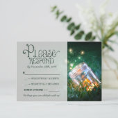 ホタルのメイソンジャー ラスティックガーデン ウェディング RSVP (スタンド正面)