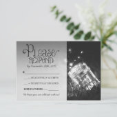 ホタルのメイソンジャー ラスティックガーデン ウェディング RSVP (スタンド正面)