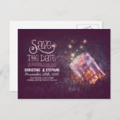 ホタルのメイソン・ジャー・ラシック日付を除く 案内ポストカード (正面/裏面)