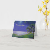 ホタルのメッセージカード カード (黄色い花)