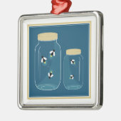 ホタルのメーソンジャー メタルオーナメント (左)