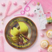 ホタルの上にホタルのユリの花のパーソナライズされたパーティー ペーパープレート (パーティー)