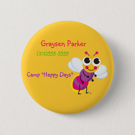 ホタルの同一証明ボタン 缶バッジ (正面)