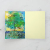 ホタルの夏の夜、グリーティングカード カード (内部)