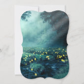 ホタルの夜の幻想的な結婚式招待状 招待状 (裏面)