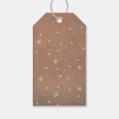 ホタルの夜の牧草地素朴の結婚式 ギフトタグ (裏面)