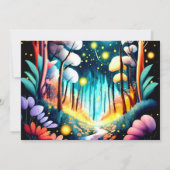 ホタルの夜間アドベンチャー ベイビーシャワー 招待状 (裏面)