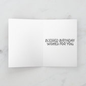 ホタルの女性アートの誕生日カード カード (内部)