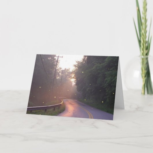 ホタルの挨拶状と踊ること カード (正面)