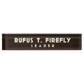 ホタルの机用ネームプレート デスクネームプレート (正面)