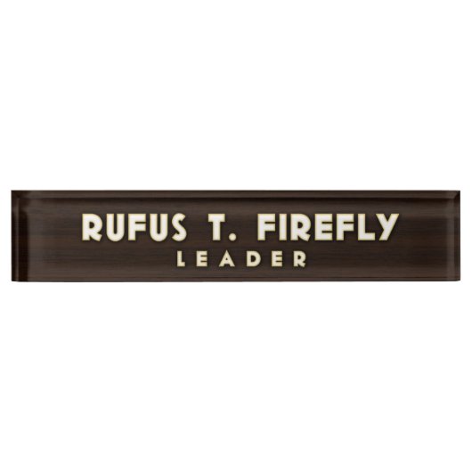 ホタルの机用ネームプレート デスクネームプレート (正面)