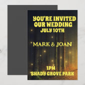 ホタルの森のカスタムウェディング招待状 招待状 (正面/裏面)