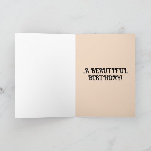 ホタルの森の美しい誕生日グリーティングカード カード (内部)