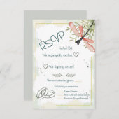 ホタルの水彩 出欠カード (正面/裏面)