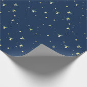 ホタルの追いかけ夏の夜キャンプファイア ラッピングペーパー (角)