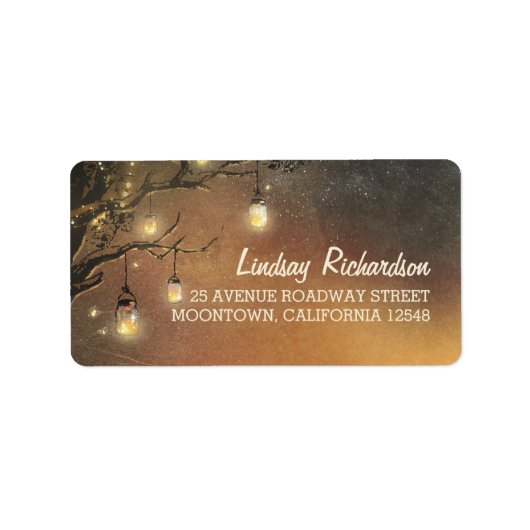 ホタルはメイスンの木の枝結婚を刺す ラベル (正面)