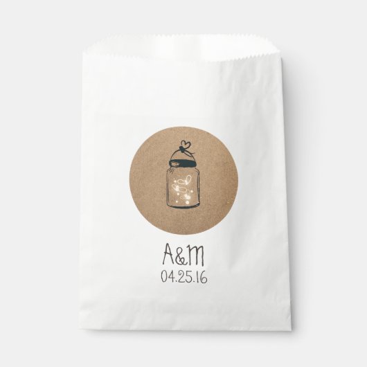ホタルはメイスン素朴ジャー結婚ズの フェイバーバッグ (正面)