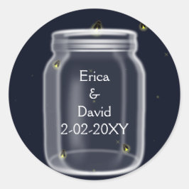 ホタルはメイスン結婚の瓶のアザラシ ラウンドシール