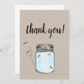 ホタルはメーソンの瓶に入ってありがとう サンキューカード (正面/裏面)