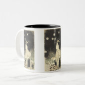 ホタルを捕まえるチョキ1795マグカップとスタイン ツートーンマグカップ (正面左)