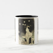 ホタルを捕まえるチョキ1795マグカップとスタイン ツートーンマグカップ (中央)