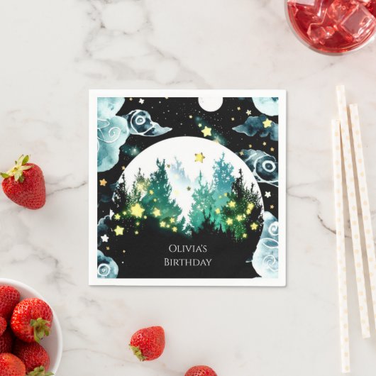 ホタルウィムシーウッドランド誕生日 スタンダードカクテルナプキン (インサイチュ)