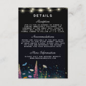 ホタルエレガントー素朴結婚式招待状 エンクロージャーカード (正面)