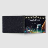 ホタルエレガントー素朴結婚式招待状 ゲストブック (全面)