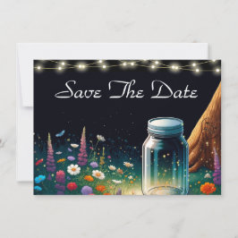 ホタルエレガントー素朴結婚式招待状 セーブザデート