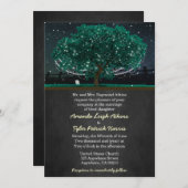 ホタルオークツリー結婚式招待状 招待状 (正面/裏面)