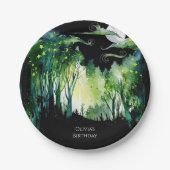 ホタルグローウッドランド誕生日 ペーパープレート (正面)