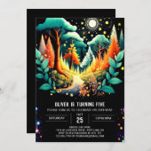 ホタルスダンスワンダーランド誕生日 招待状 (正面/裏面)