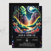 ホタルファンタジーウッズ誕生日 招待状 (正面/裏面)